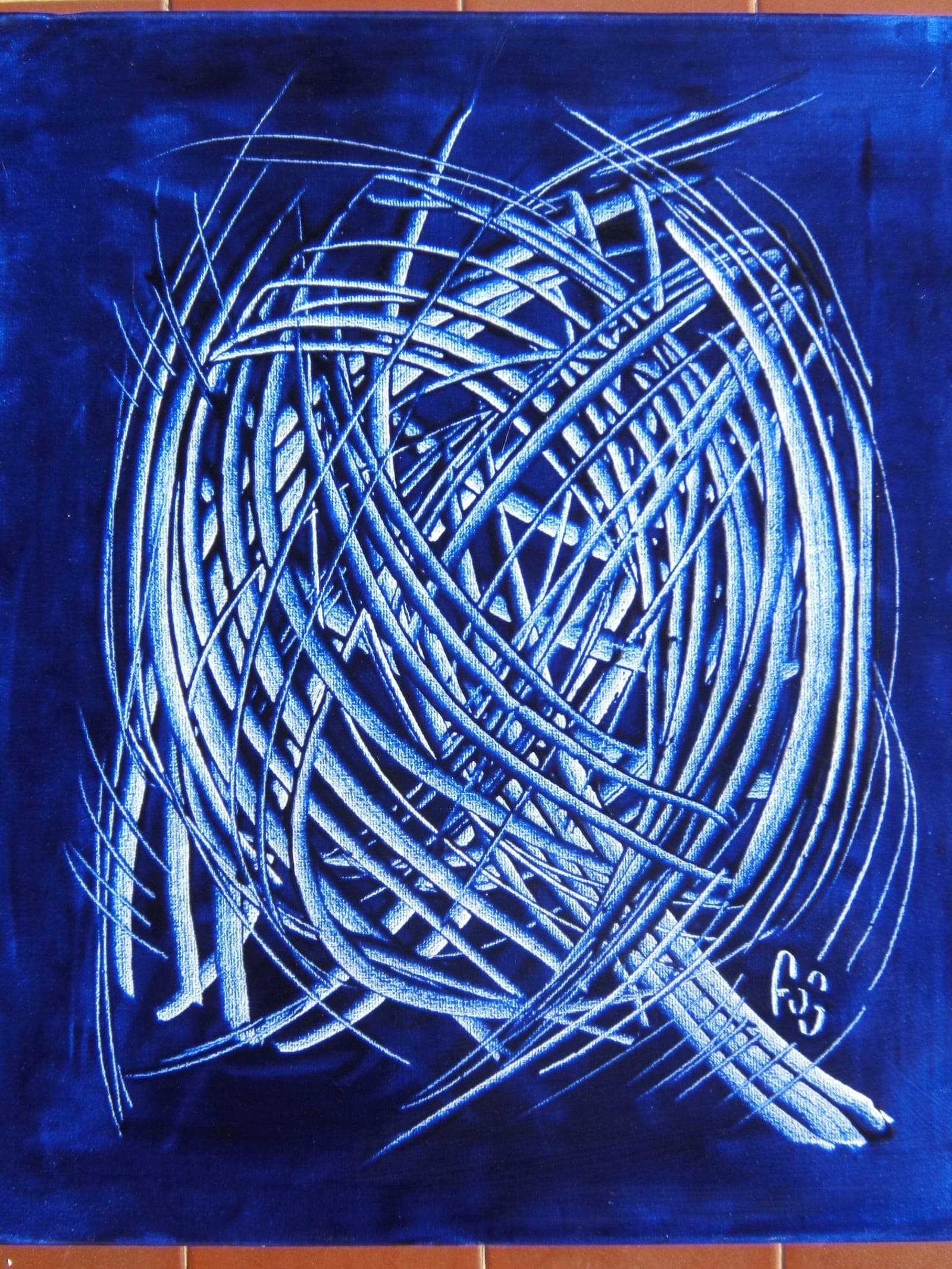 Tribal, Huile sur toile