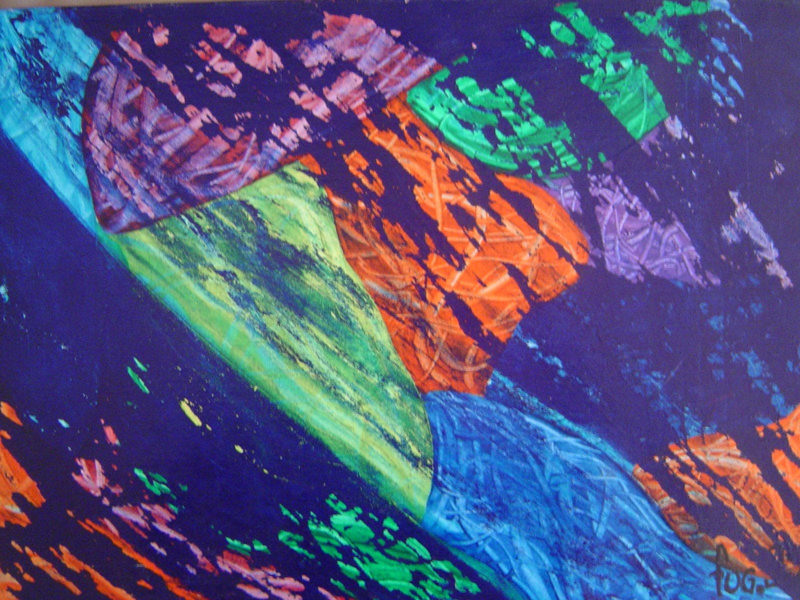 Space, Technique mixte sur toile