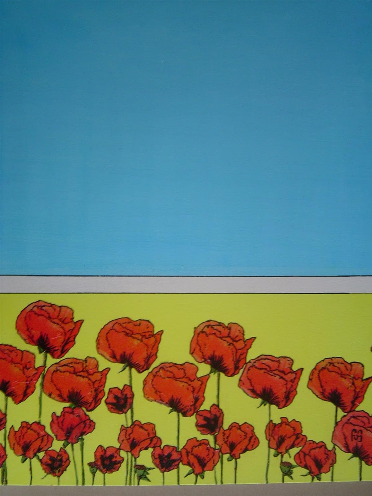 Coquelicots II, Huile sur toile