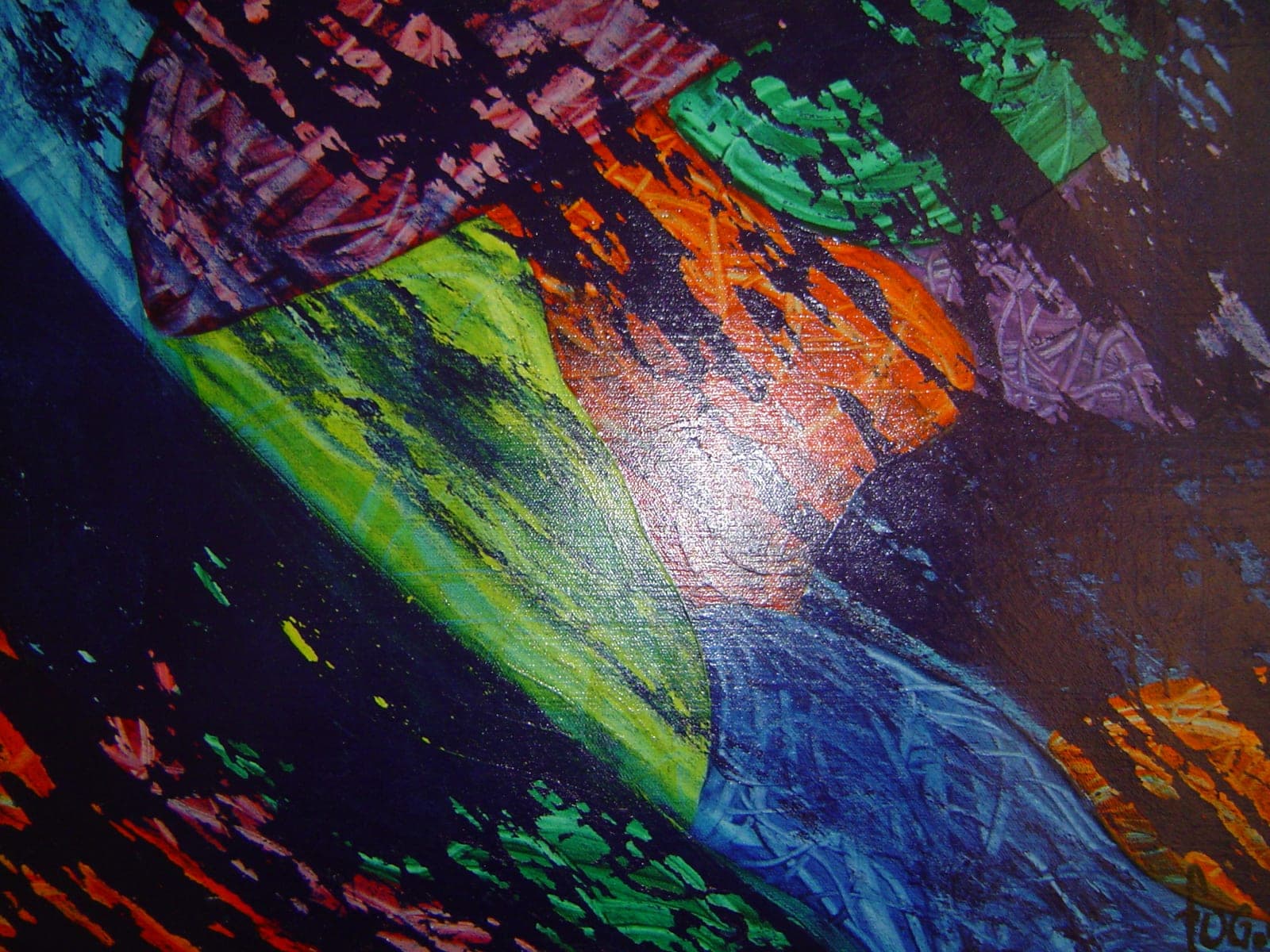 Planète, Huile sur toile