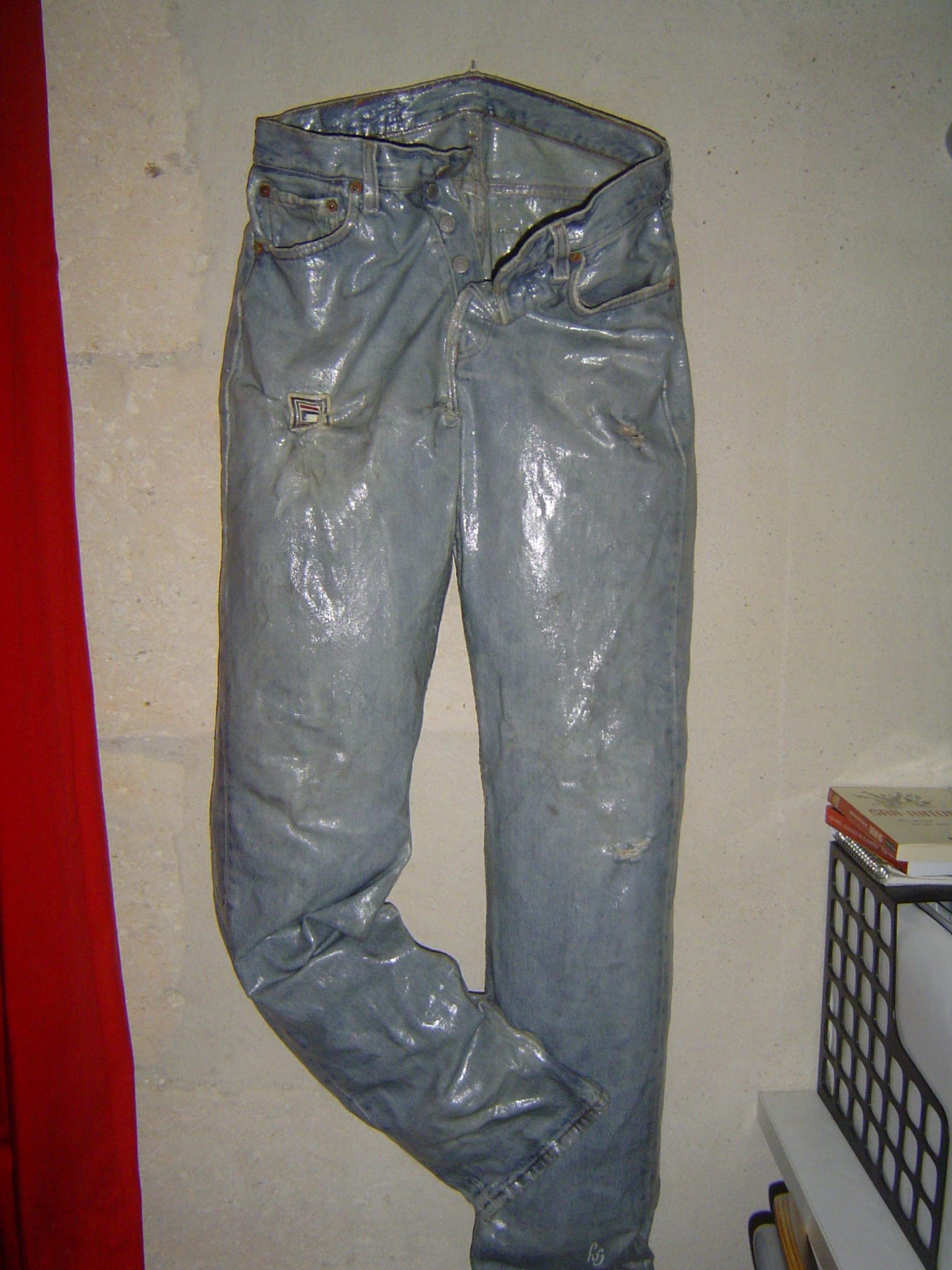 Jean's debout, Jean stratifié résine, posture humaine